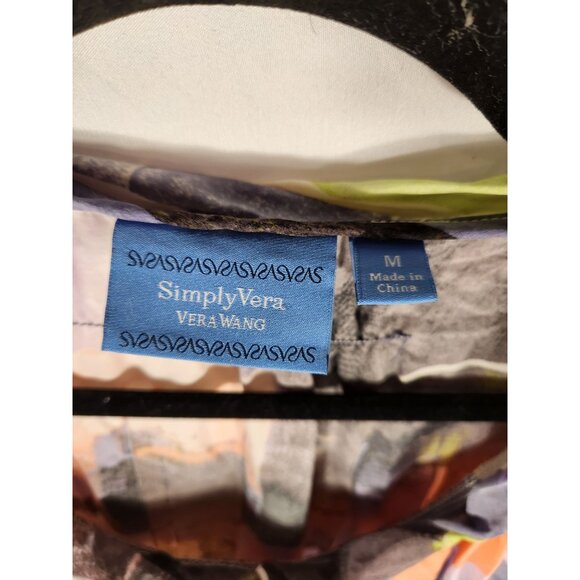 Simply Vera Wang Womens Dress Mod Style Old Money Retro 60'S Abstract M - Picture 2 of 4